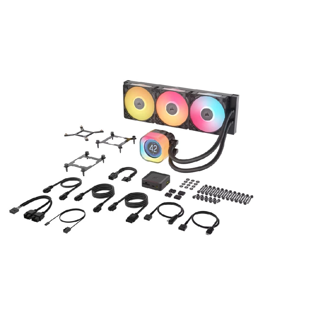 Corsair CPU Cooler Liquid iCUE LInk Titan 360 RX LCD view 5